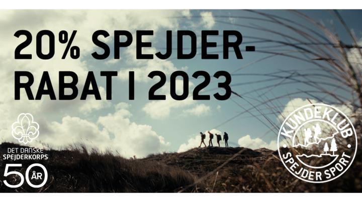 Billede med 20% rabat hos spejdersport.